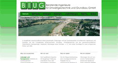 Desktop Screenshot of biug-geotechnik.de