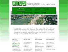 Tablet Screenshot of biug-geotechnik.de